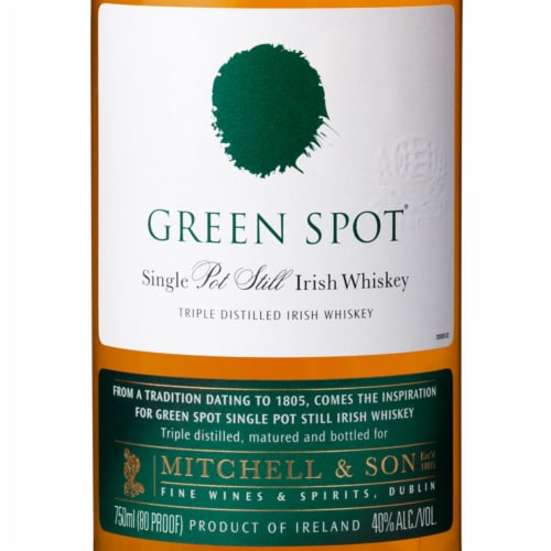 Green Spot Single Pot Still Irish Whiskey Perspective: bottom