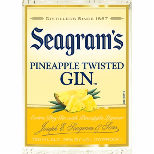 Seagram's Twisted Pineapple Flavored Gin Perspective: bottom