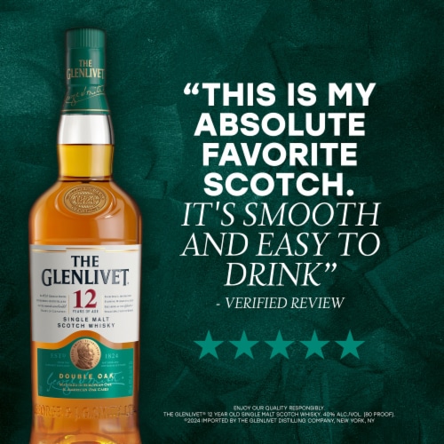 The Glenlivet Aged 12 Years Single Malt Scotch Whisky Perspective: bottom