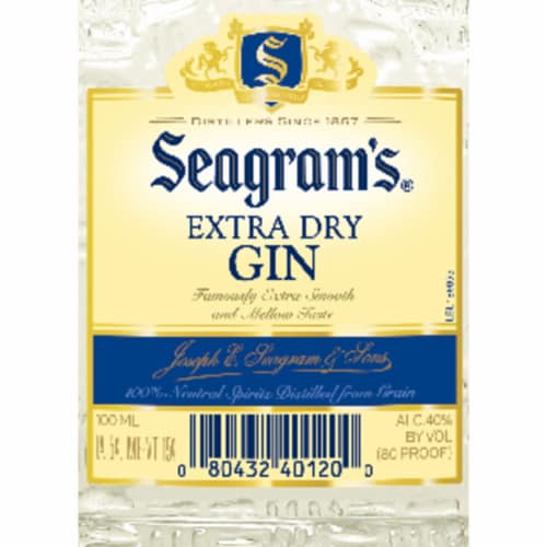Seagram's Extra Dry Gin Perspective: bottom