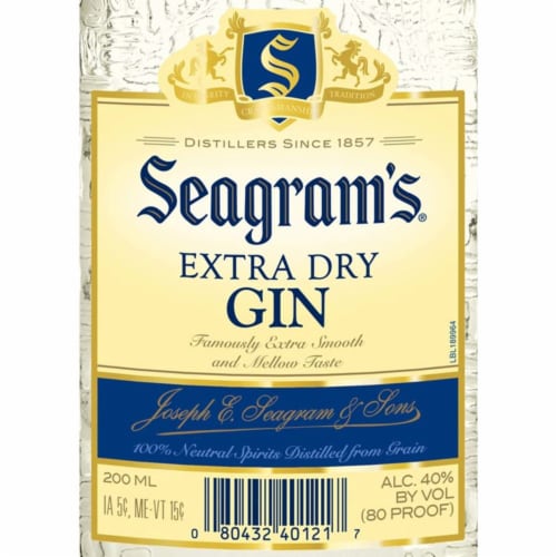 Seagram's Extra Dry Gin Perspective: bottom