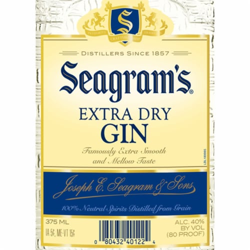 Seagram's Extra Dry Gin Perspective: bottom