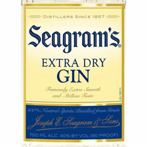 Seagram's Extra Dry Gin Perspective: bottom