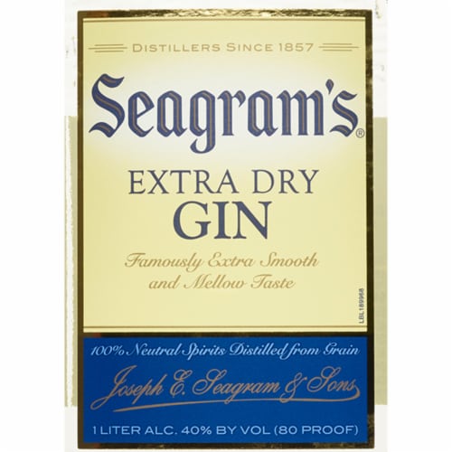 Seagram's Extra Dry Gin, 1.0 l Baker’s