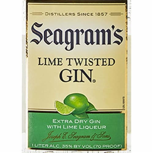 Seagram's Twisted Lime Flavored Gin Perspective: bottom