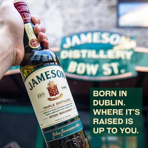 Jameson Blended Irish Whiskey Perspective: bottom