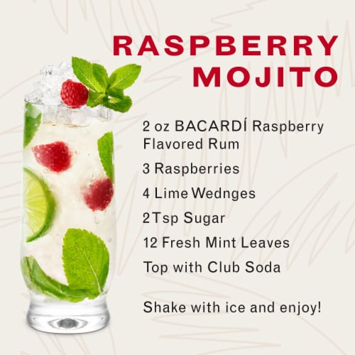 Bacardi Raspberry Rum Perspective: bottom