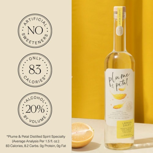 Plume & Petal Lemon Drift Vodka Perspective: bottom