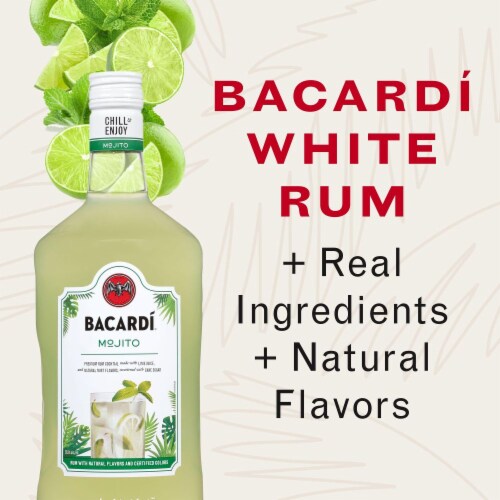 Bacardi Mojito Premium Rum Cocktail Perspective: bottom