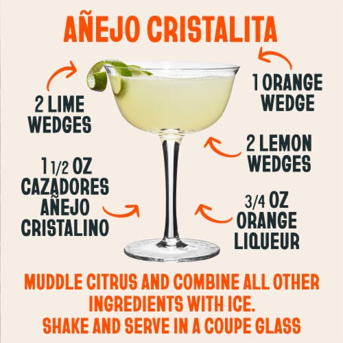 Cazadores Tequila Anejo Cristalino Perspective: bottom