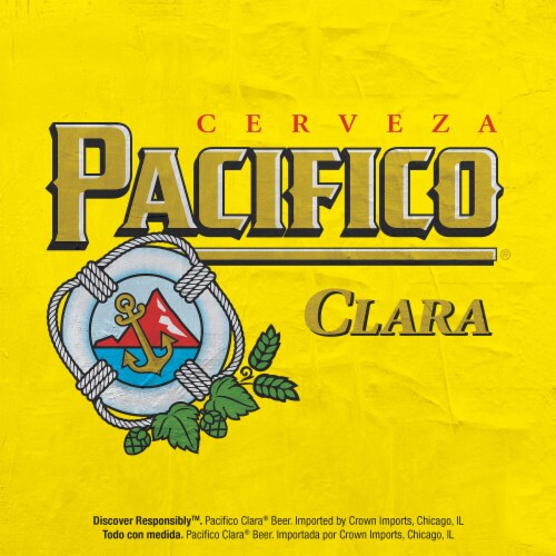 Pacifico Clara Lager Mexican Beer Perspective: bottom