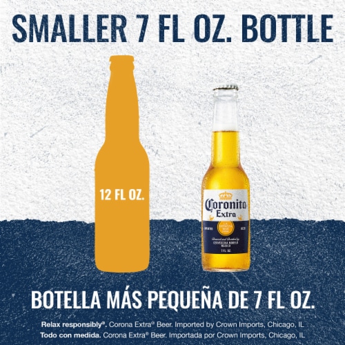Corona Extra Coronita Lager Mexican Beer Perspective: bottom