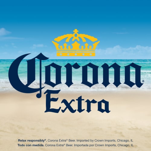 Corona Extra Mexican Lager Import Beer Perspective: bottom