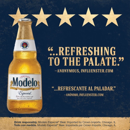 Modelo Especial Lager Mexican Beer Perspective: bottom