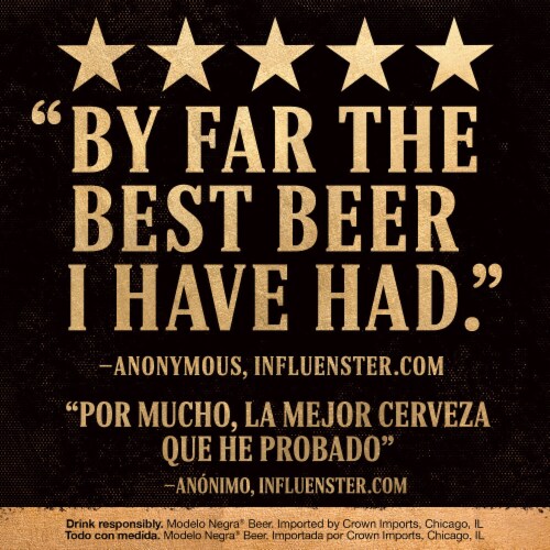 Modelo Negra Amber Lager Mexican Import Beer Perspective: bottom