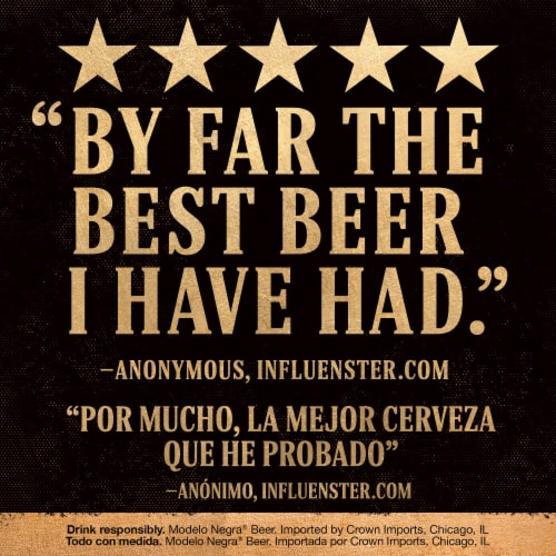Modelo Negra Amber Lager Mexican Beer Perspective: bottom
