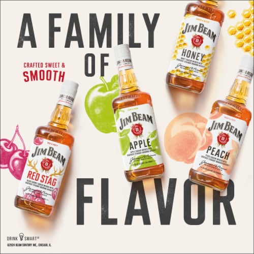 Jim Beam Peach Bourbon Whiskey Perspective: bottom