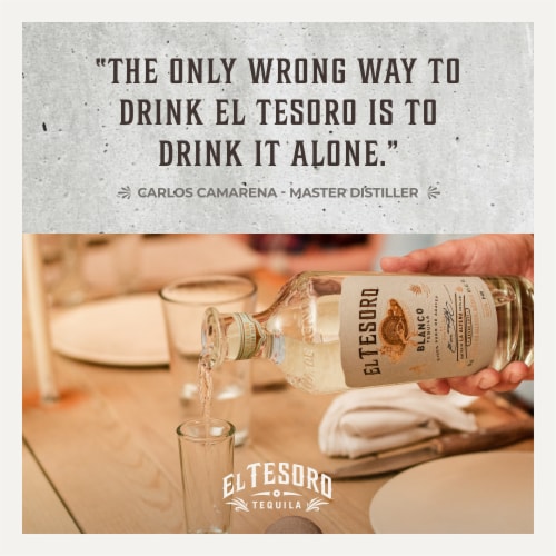 El Tesoro Blanco Tequila Perspective: bottom