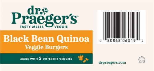 Black Bean Quinoa Veggie Burger Perspective: bottom