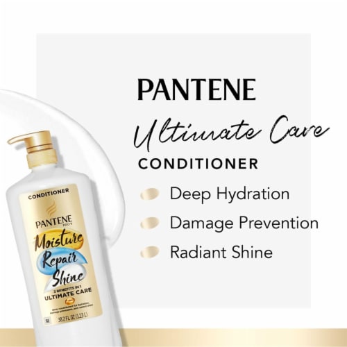 Pantene Pro-V Ultimate Care Shine Conditioner Damaged Hair/Split Ends (38.2 oz.) Perspective: bottom