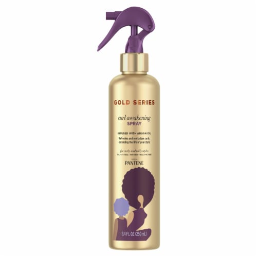 Gold Series Argan Oil Curl Awakening Spray Perspective: bottom