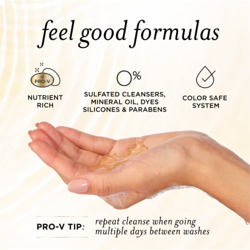 Pantene Nutrient Blends Miracle Moisture Boost Rose Water Shampoo Perspective: bottom