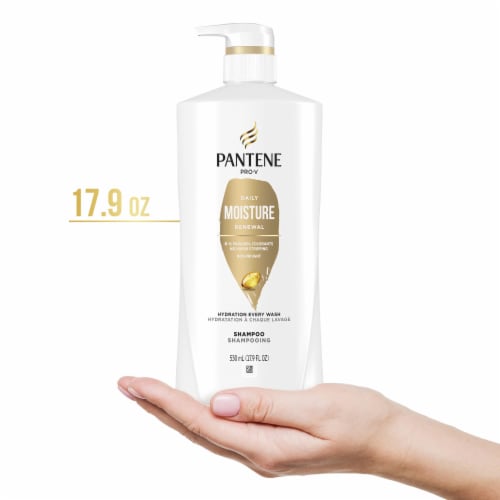 Pantene Daily Moisture Renewal Cleanse and Nourish Shampoo Perspective: bottom