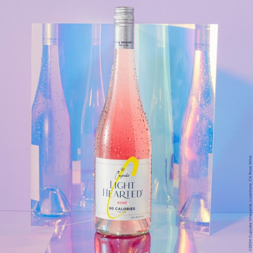 Cupcake® Vineyards Light Hearted® Rose Low Calorie Wine Perspective: bottom