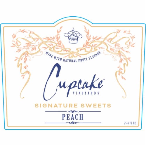Cupcake Vineyards® Signature Sweets Peach Moscato White Wine Perspective: bottom