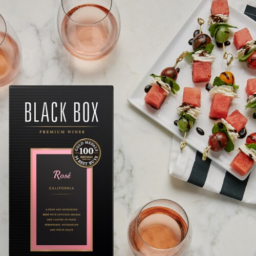 Black Box Rose Blush Wine Perspective: bottom