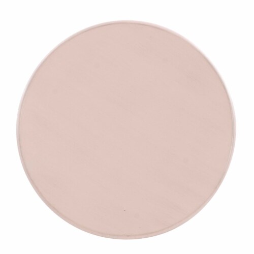 Linon Bree Wood Accent Side Table in Pink Perspective: bottom