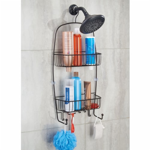 InterDesign Raphael Extra Large Shower Caddy - Bronze Perspective: bottom