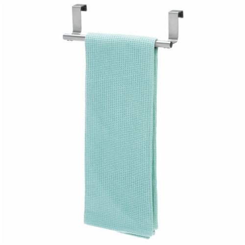 iDesign Forma Over-the-Cabinet Towel Bar - Silver Perspective: bottom