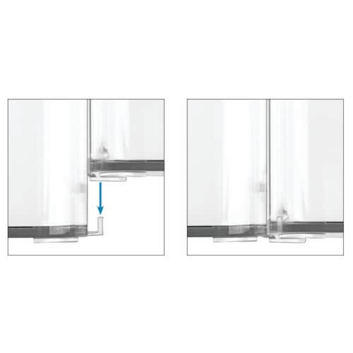 iDesign Clarity Divided Drawer Organizer Perspective: bottom