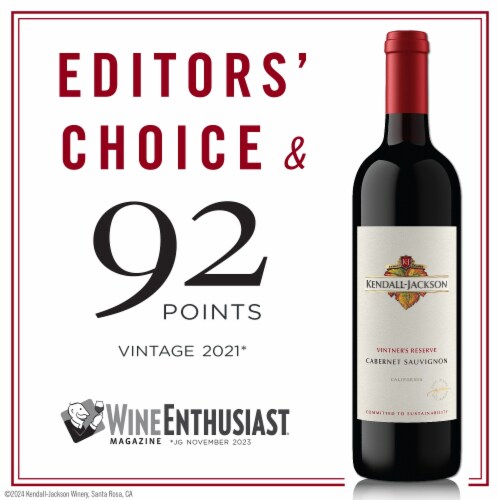 Kendall-Jackson Vintner's Reserve Cabernet Sauvignon California Red Wine Perspective: bottom
