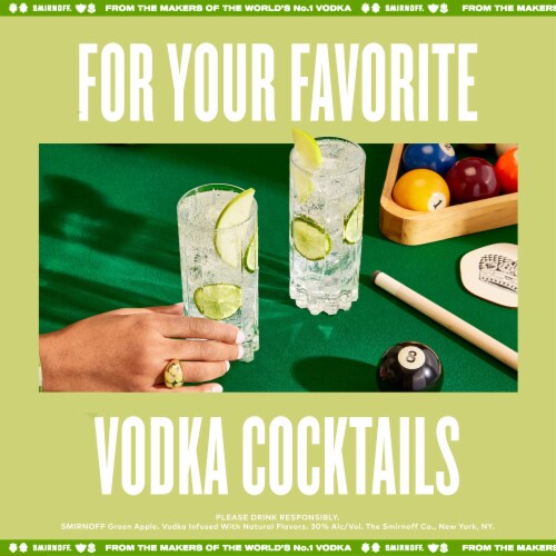 Smirnoff Green Apple (Vodka Infused With Natural Flavors) Perspective: bottom