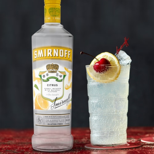 Smirnoff Citrus (Vodka Infused With Natural Flavors) Perspective: bottom
