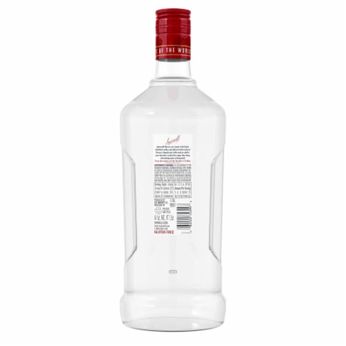 Smirnoff Raspberry (Vodka Infused With Natural Flavors) Perspective: bottom