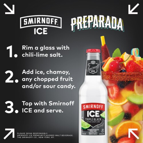 Smirnoff Ice Triple Black Perspective: bottom