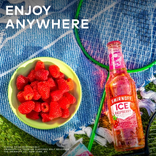 Smirnoff Ice Raspberry Perspective: bottom