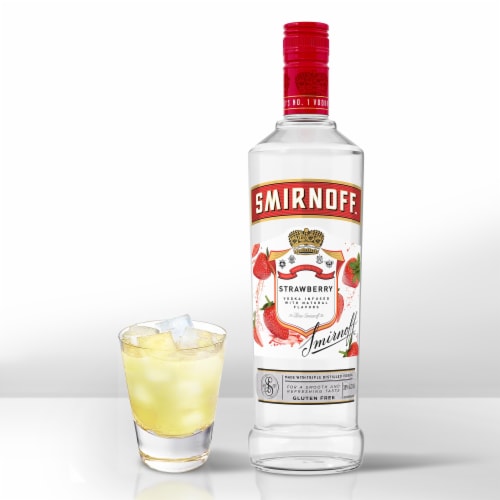 Smirnoff Strawberry (Vodka Infused With Natural Flavors) Perspective: bottom