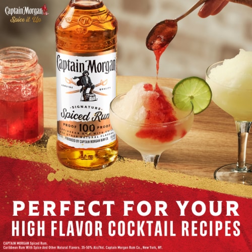 Captain Morgan Rum 100 Proof Spiced Perspective: bottom
