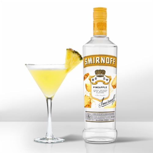 Smirnoff Pineapple (Vodka Infused With Natural Flavors) Perspective: bottom