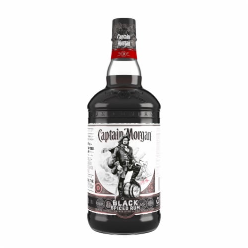 Captain Morgan Black Spiced Dark Rum Perspective: bottom
