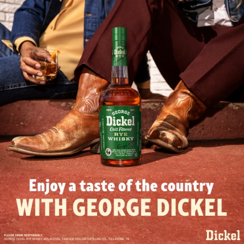 George Dickel Whiskey - American Rye Perspective: bottom