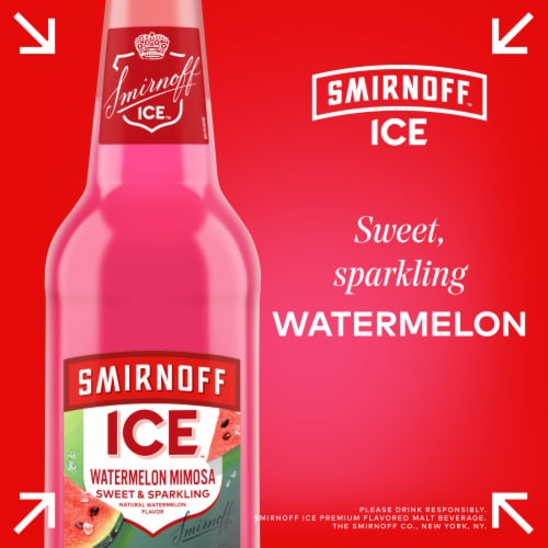 Smirnoff Ice Watermelon Mimosa Flavored Hard Beverage Perspective: bottom