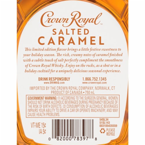 Crown Royal Salted Caramel Flavored Whisky, 750 mL Kroger