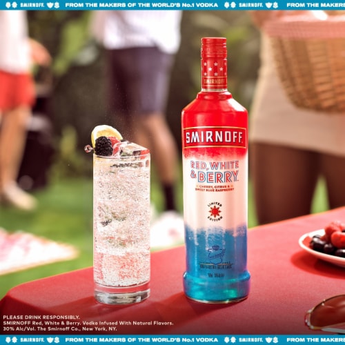 Smirnoff Vodka Red White and Berry Perspective: bottom