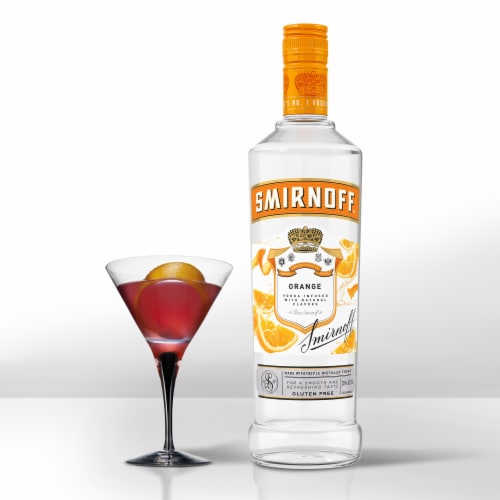 Smirnoff Orange (Vodka Infused With Natural Flavors) Perspective: bottom