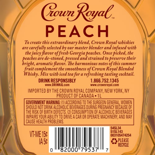 Crown Royal™ Peach Flavored Whiskey Perspective: bottom